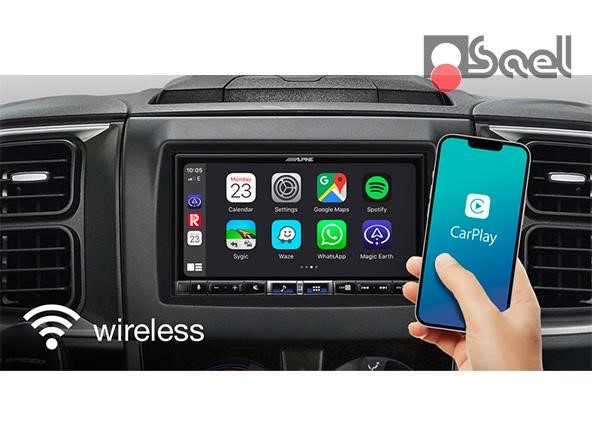 Schermata Apple CarPlay wireless su Alpine iLX-705D