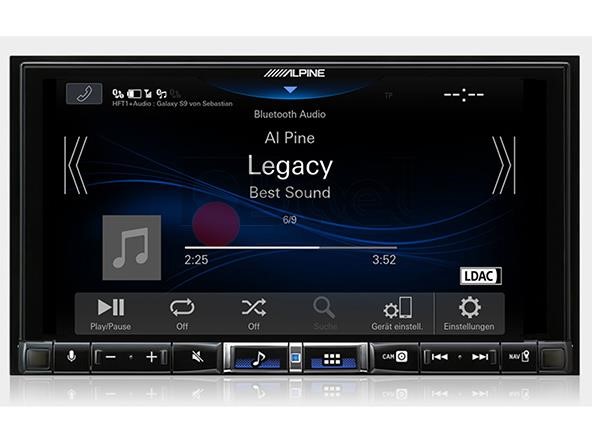 Schermata Android auto autoradio Alpine iLX-705D