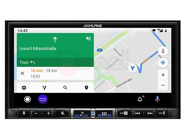 Alpine iLX-705D schermata navigazione Android auto